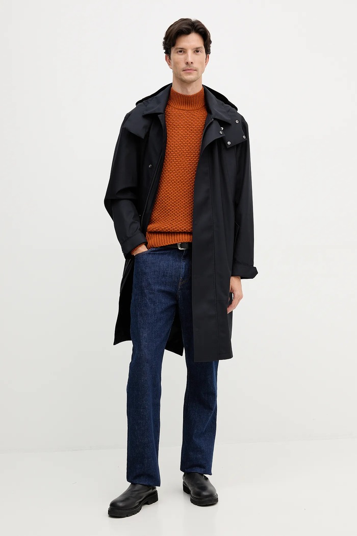 BOSS palton BECKHAM X BOSS 50553094 negru AW25