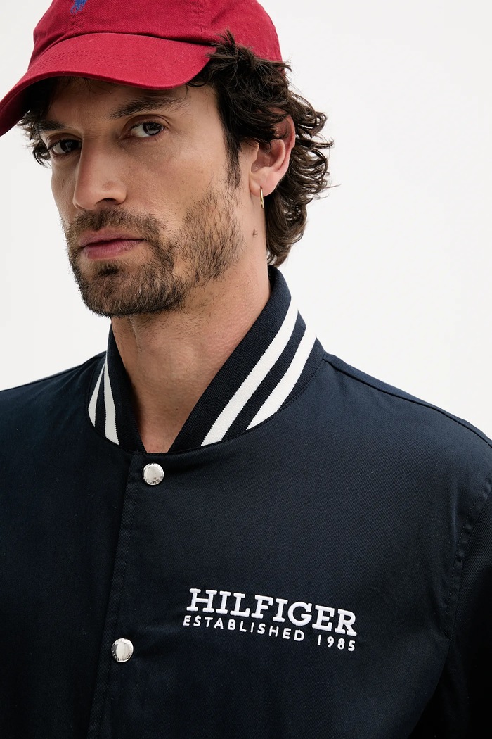 Яке бомбър Tommy Hilfiger тъмносин MW0MW40647