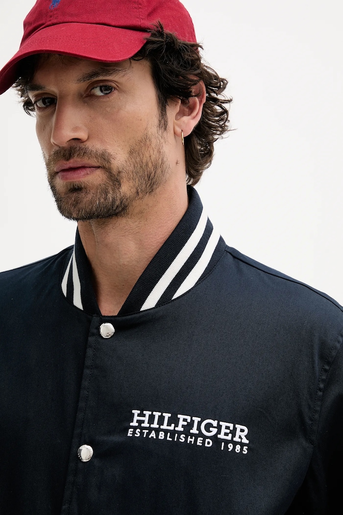 Яке бомбър Tommy Hilfiger тъмносин MW0MW40647