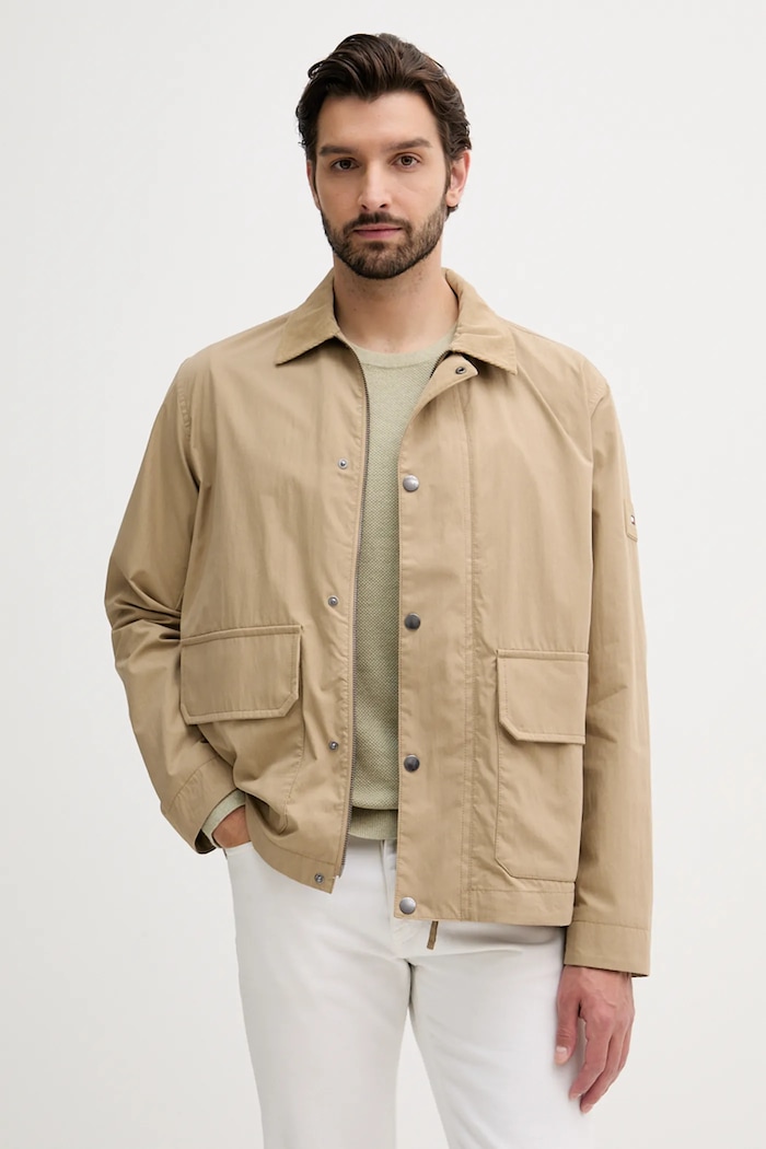 Tommy Hilfiger rövid kabát nem bélelt bézs MW0MW39638