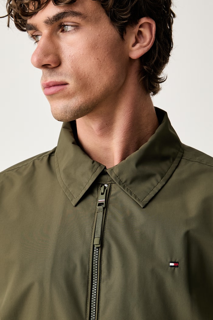 Tommy Hilfiger prechodná bunda pánska zelená MW0MW40582