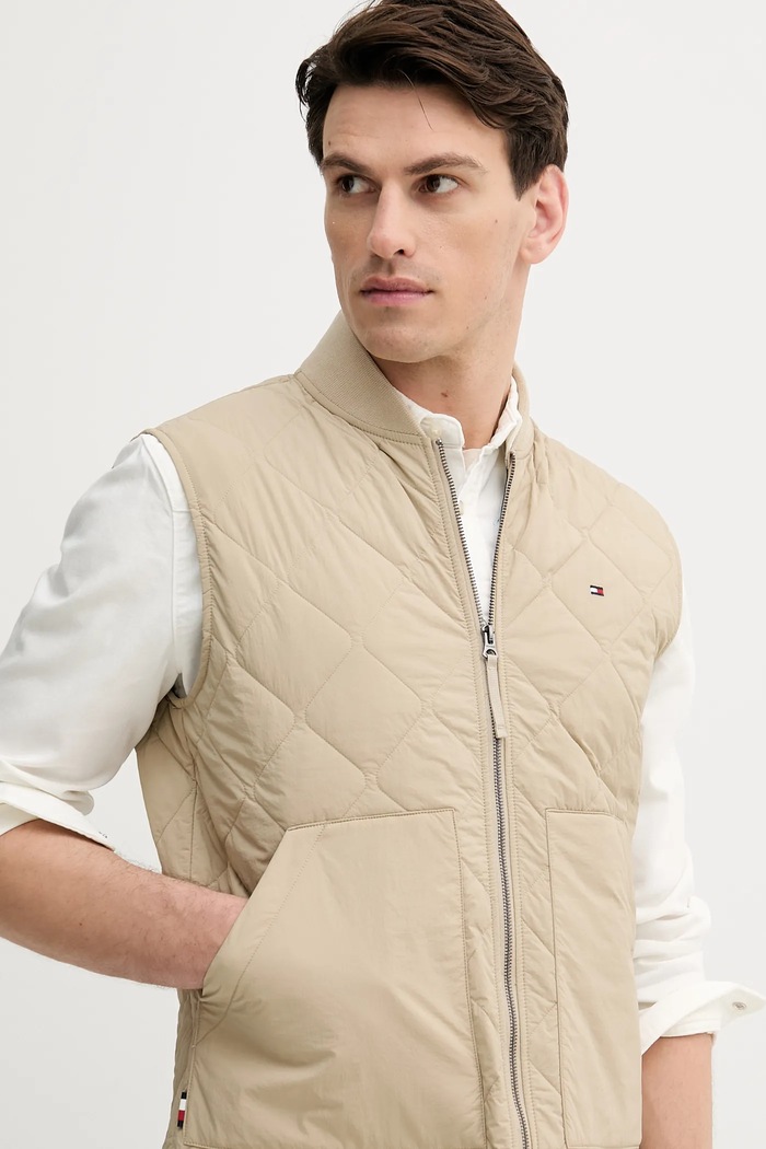 Αμάνικο μπουφάν Tommy Hilfiger MW0MW39647 μπεζ