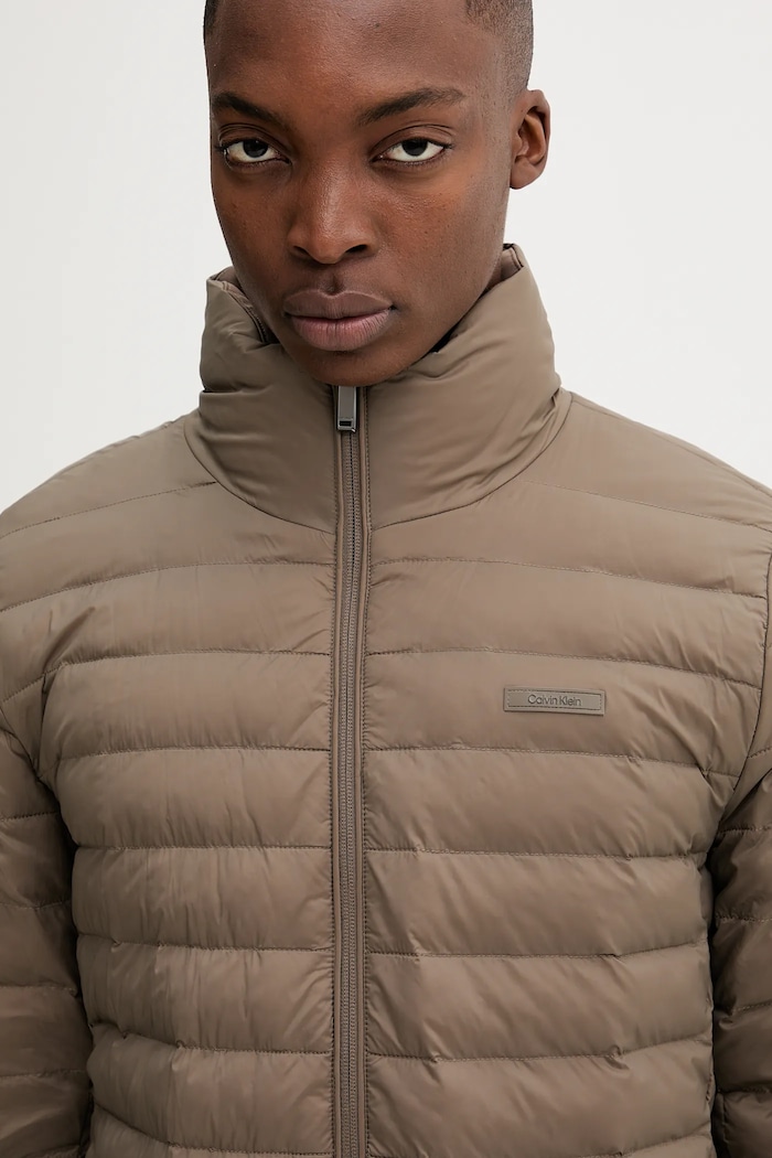 Bunda Calvin Klein hnedá LV04LC506G