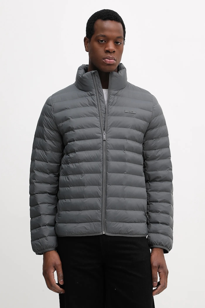 Calvin Klein rövid kabát enyhén szigetelt szürke LV04LC506G