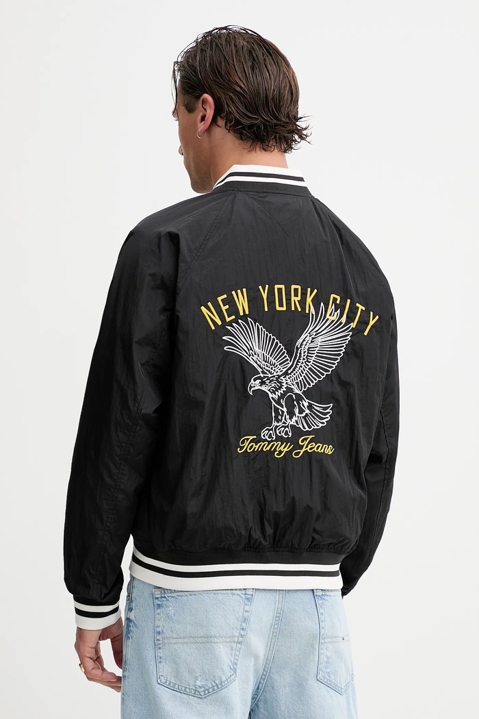 Oblečení Bomber bunda Tommy Jeans DM0DM21668 černá