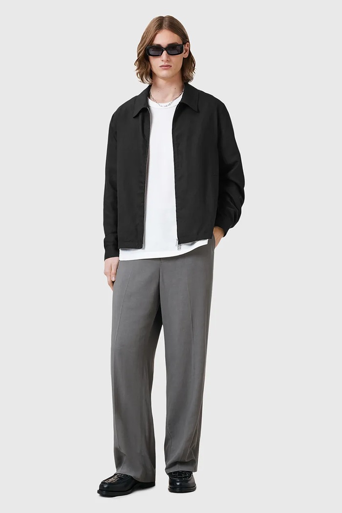 Σακάκι με λινό μείγμα AllSaints BRADNER M023OC
