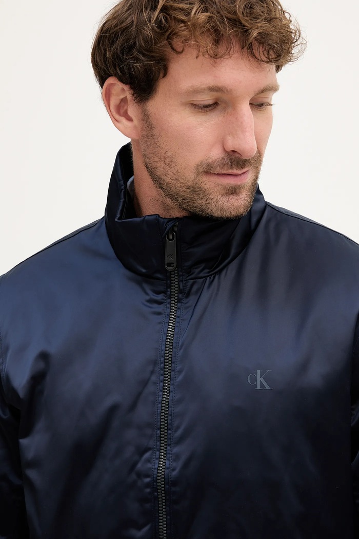 Bunda Calvin Klein Jeans tmavomodrá LV04RC516G
