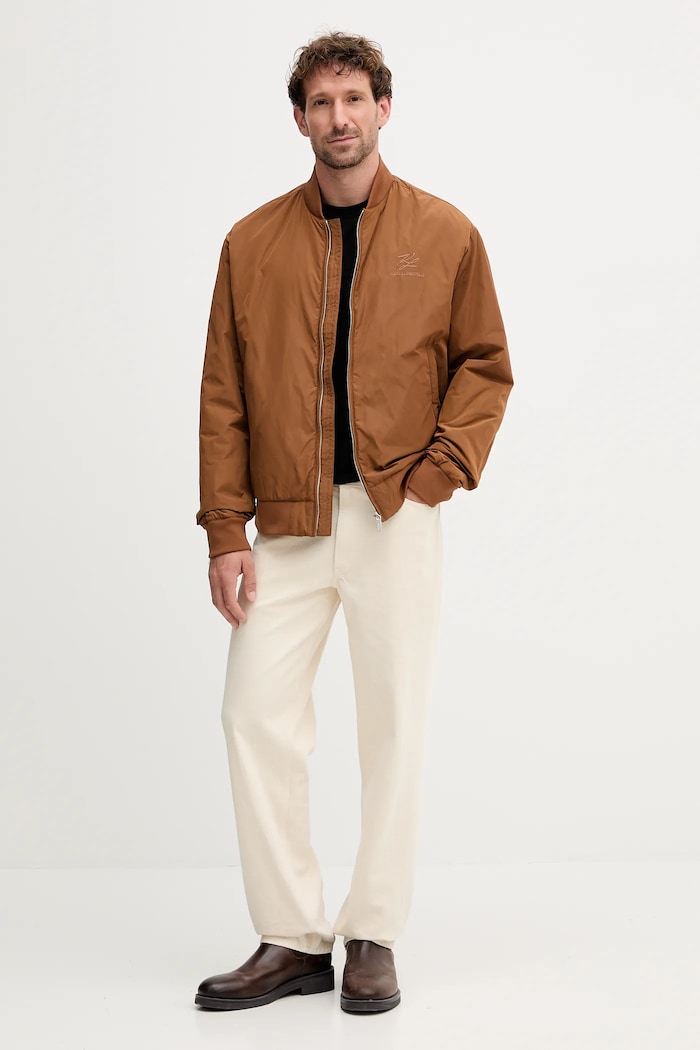 Bomber jakna Karl Lagerfeld Drugo rjava 553501.505000