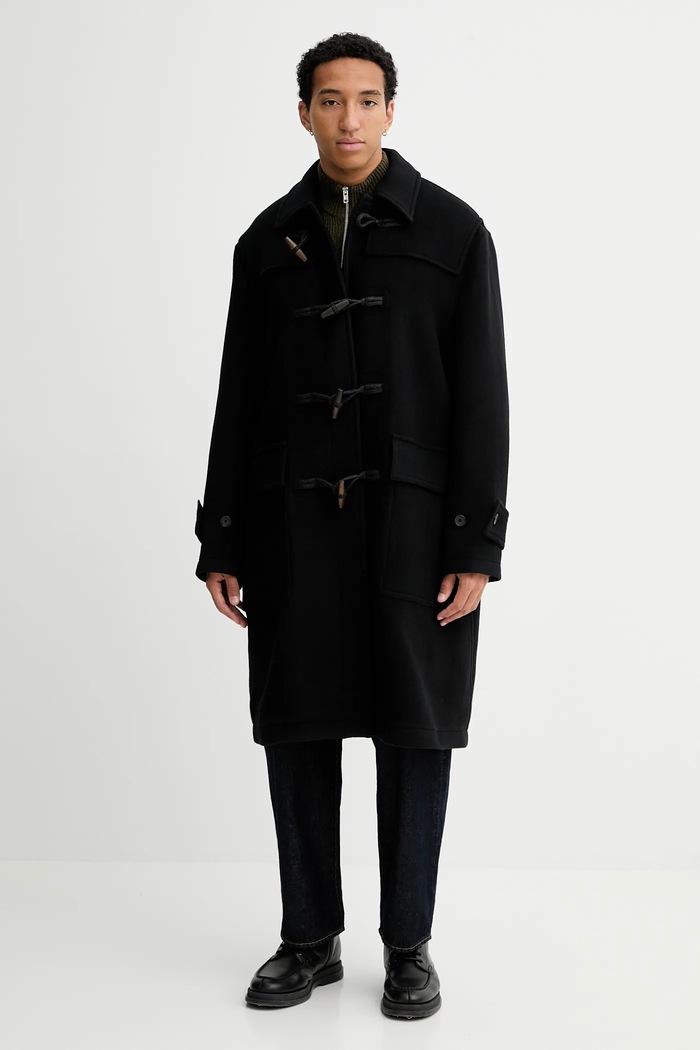 Filippa K haină cu lână necaptusit negru 31653.FK