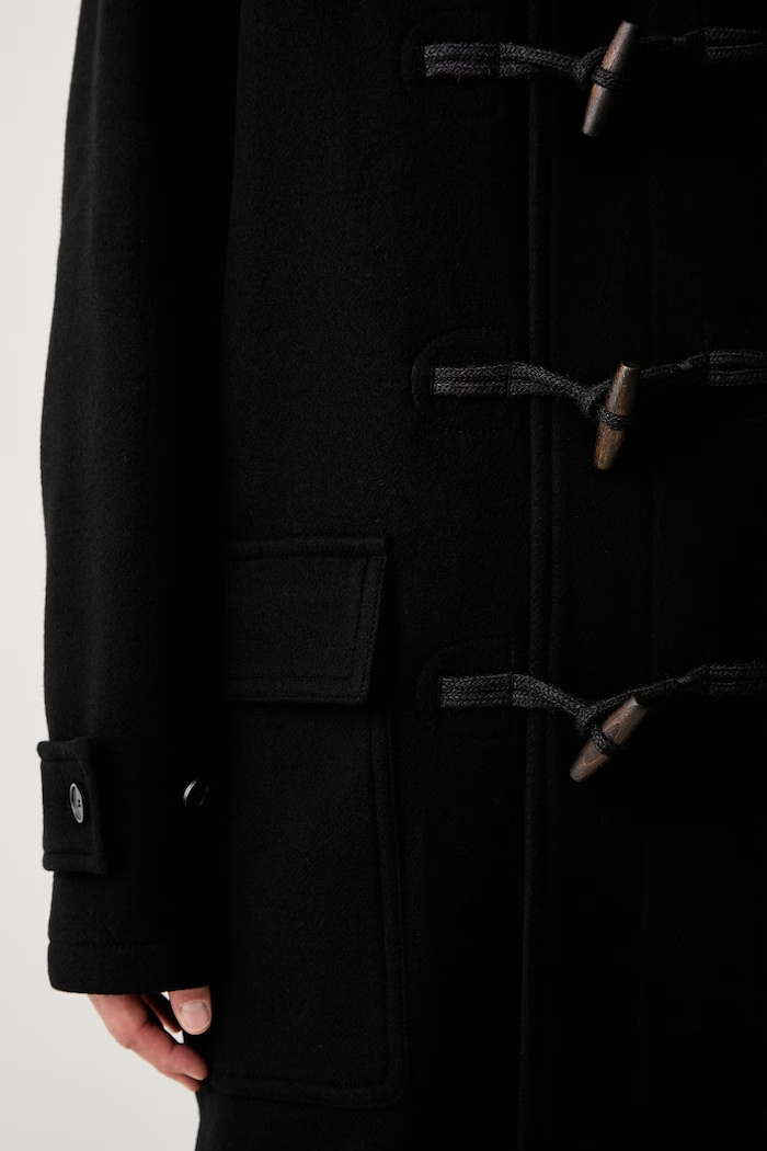 Filippa K παλτό ανδρικό με μαλλί 31653.FK μαύρο