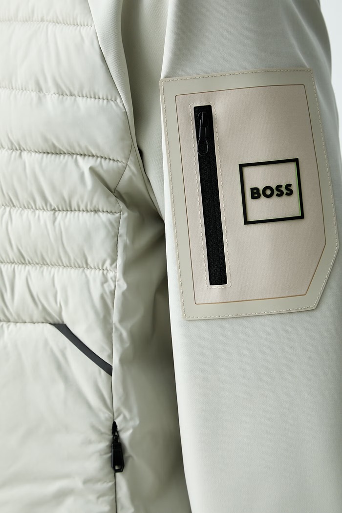 BOSS Green коротка куртка чоловіча J_Urbanex Hybrid HD 50541032 бежевий