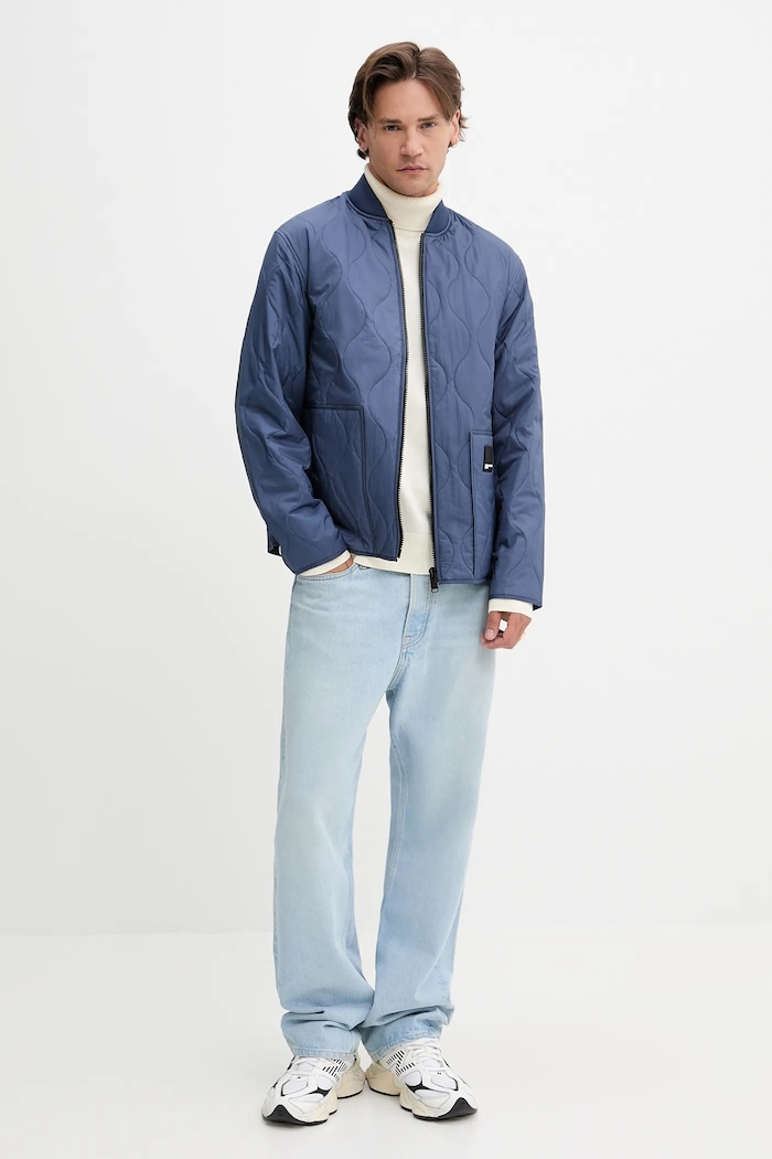 Bunda Karl Lagerfeld Jeans A3M15031 modrá AW25