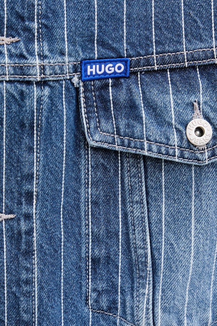 Rifľová bunda Hugo Blue Kirkby 50541710 modrá
