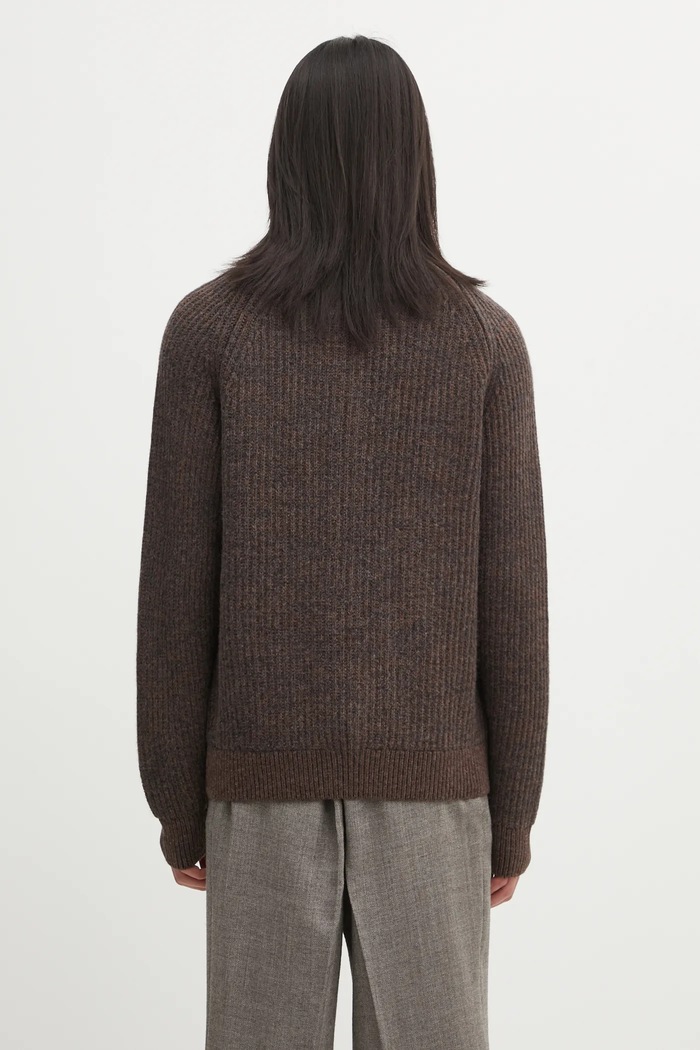 Odjeća Vuneni kardigan Barbour x Paul Smith Knit Bomber MKN1695RU71 smeđa