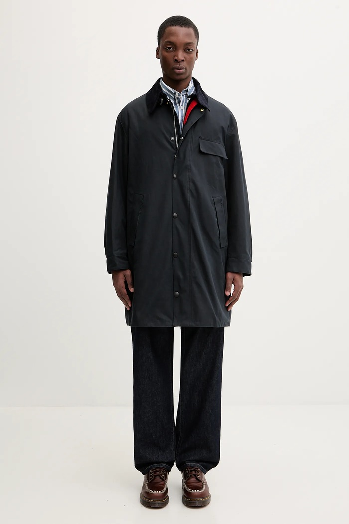 Βαμβακερό μπουφάν Barbour x Paul Smith Beeston Wax MWX2514NY51