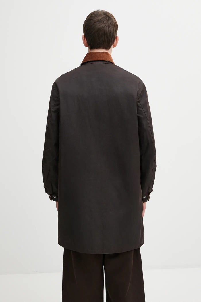 Oblečenie Bavlnená bunda Barbour x Paul Smith Beeston Wax MWX2514RU71 hnedá