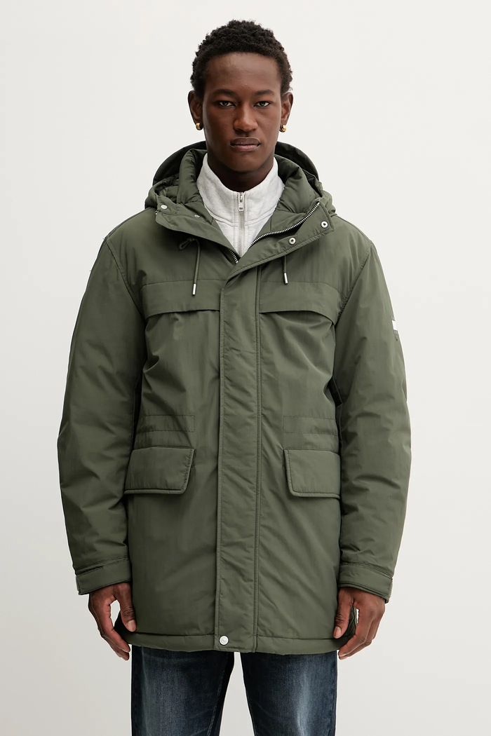 Parka Tommy Jeans s podšívkou zelená DM0DM22251