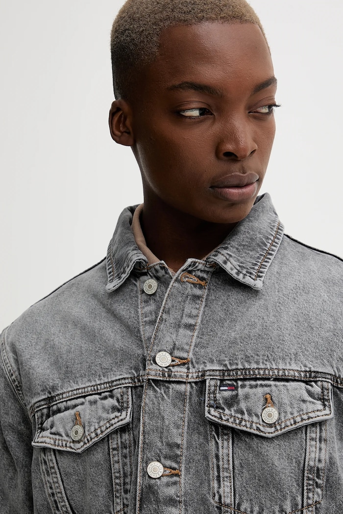 Tommy Jeans kurtka jeansowa szary DM0DM21964