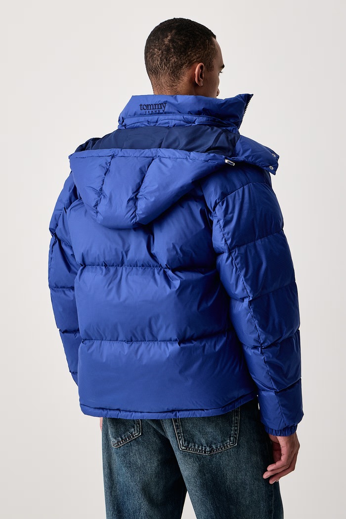 Oblečení Tommy Jeans Péřová bunda pánská DM0DM22036 modrá