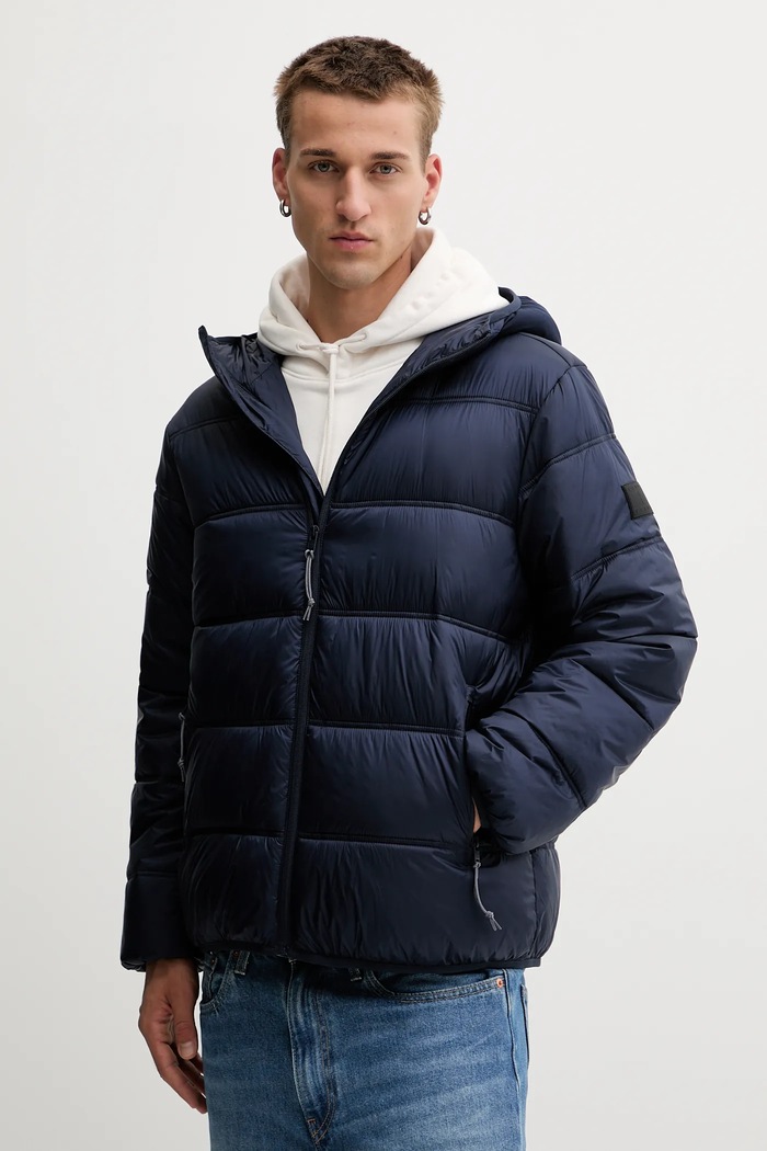 Bunda Tommy Jeans zateplené tmavomodrá DM0DM22044