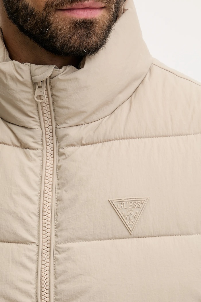 Αμάνικο μπουφάν Guess ROHAN Z5YL08.WGTN0 μπεζ