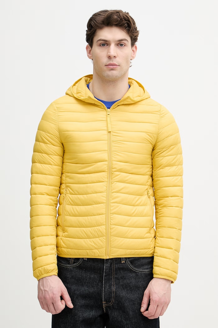 United Colors of Benetton jachetă bărbați galben 2TWDUN06I