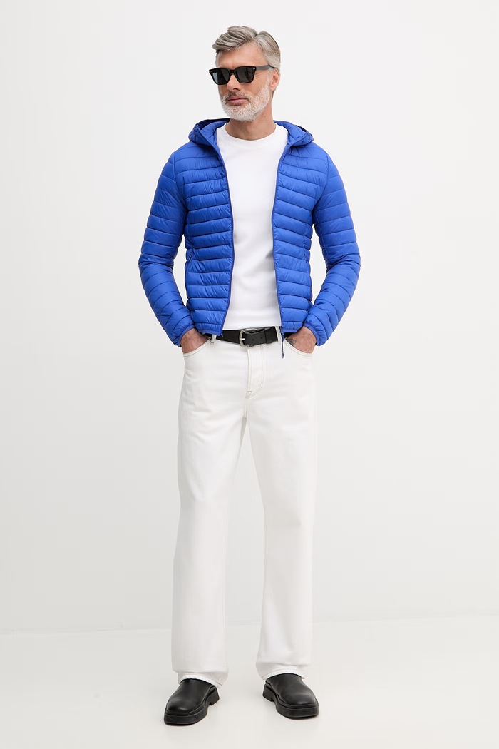 United Colors of Benetton bunda pánska 2TWDUN06I modrá SS26