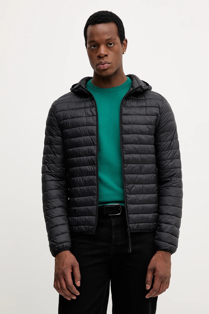 United Colors of Benetton giacca da uomo foderato nero 2TWDUN06I