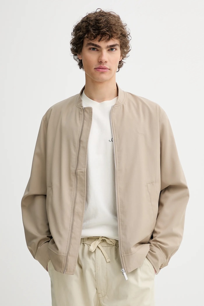 Bomber bunda Les Deux nezateplené zelená 1000148