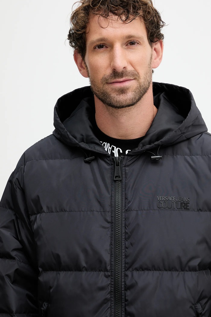 Péřová bunda Versace Jeans Couture černá 79GAUD17.CQ22D