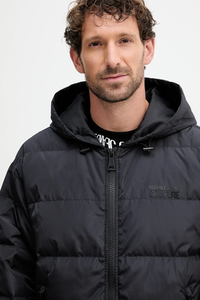 Péřová bunda Versace Jeans Couture černá 79GAUD17.CQ22D