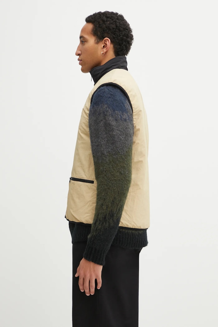 by Parra gilet reversibile Infinite bird reversible 54250 blu navy AW25