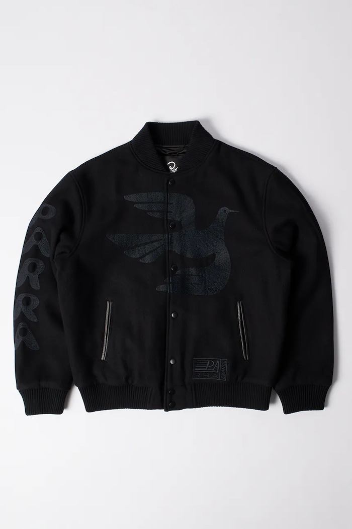 by Parra jachetă bomber din lână Not movie quality varsity tranzitional negru 54365