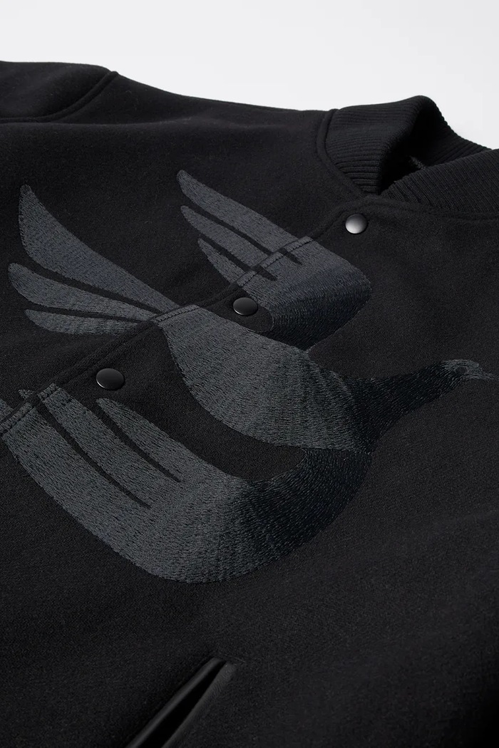 by Parra jachetă bomber din lână Not movie quality varsity 54365
