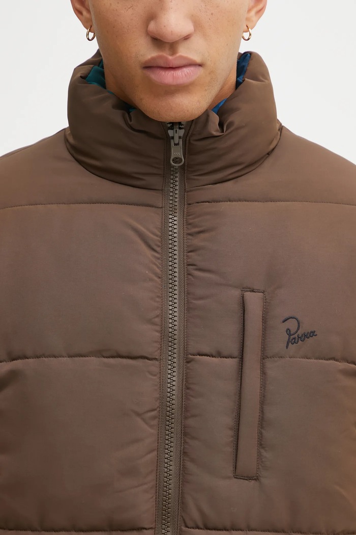 by Parra reversible jacket Protect the sun reversible puffer 54435
