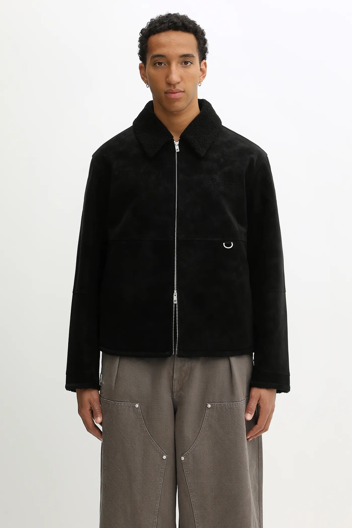 Μπουφάν Represent Shearling Jacket ελαφρώς μονωμένα μαύρο MLM100132
