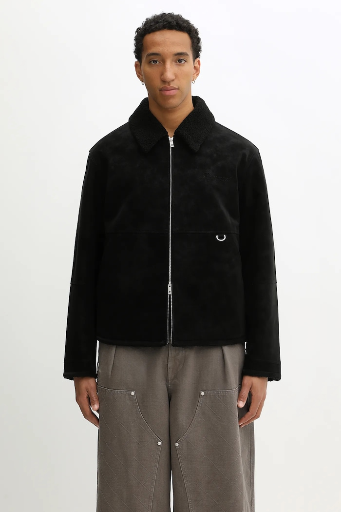 Μπουφάν Represent Shearling Jacket ελαφρώς μονωμένα μαύρο MLM100132