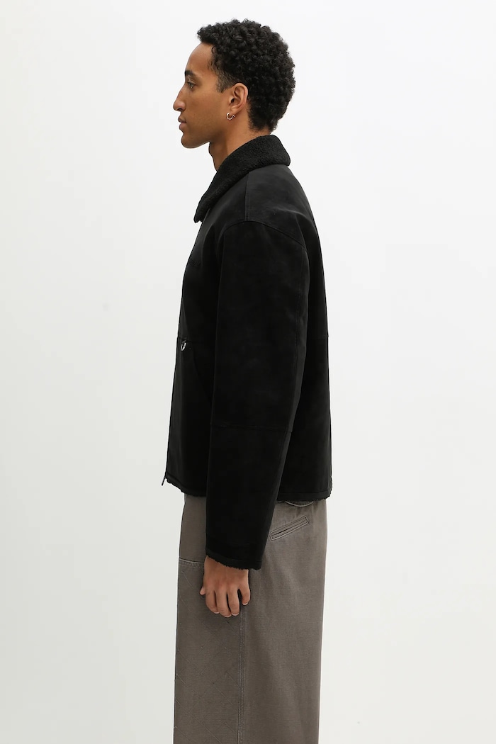 Μπουφάν Represent Shearling Jacket MLM100132 μαύρο AW25
