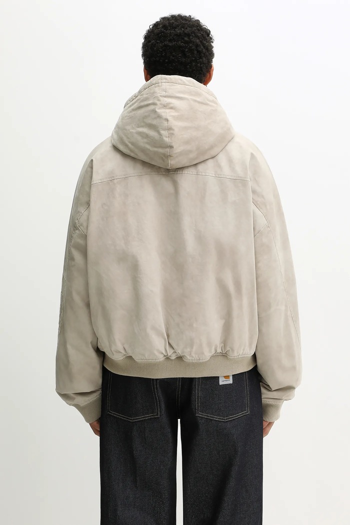 Ρούχα Μπουφάν Represent Hooded Bomber (Washed) MLM100127 μπεζ