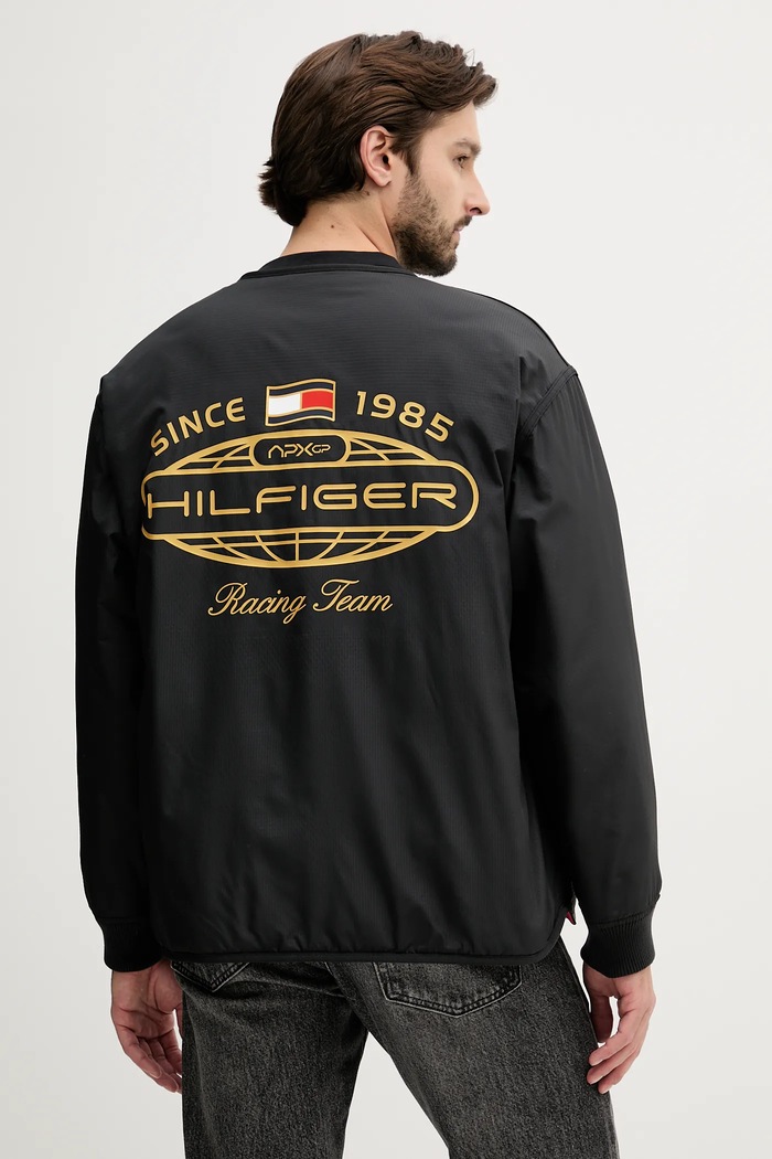 Oboustranná bunda Tommy Hilfiger x F1 THE MOVIE červená MW0MW41369