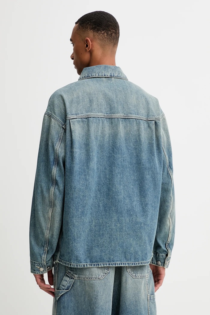 Ρούχα Τζιν μπουφάν Diesel D-STACK-U JACKET A19260.068SK μπλε