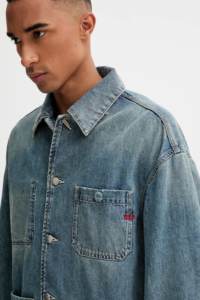 Τζιν μπουφάν Diesel D-STACK-U JACKET μπλε A19260.068SK
