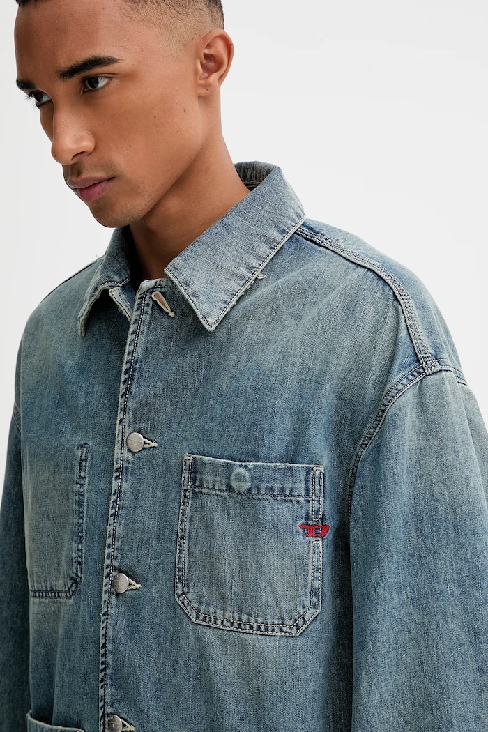 Τζιν μπουφάν Diesel D-STACK-U JACKET μπλε A19260.068SK