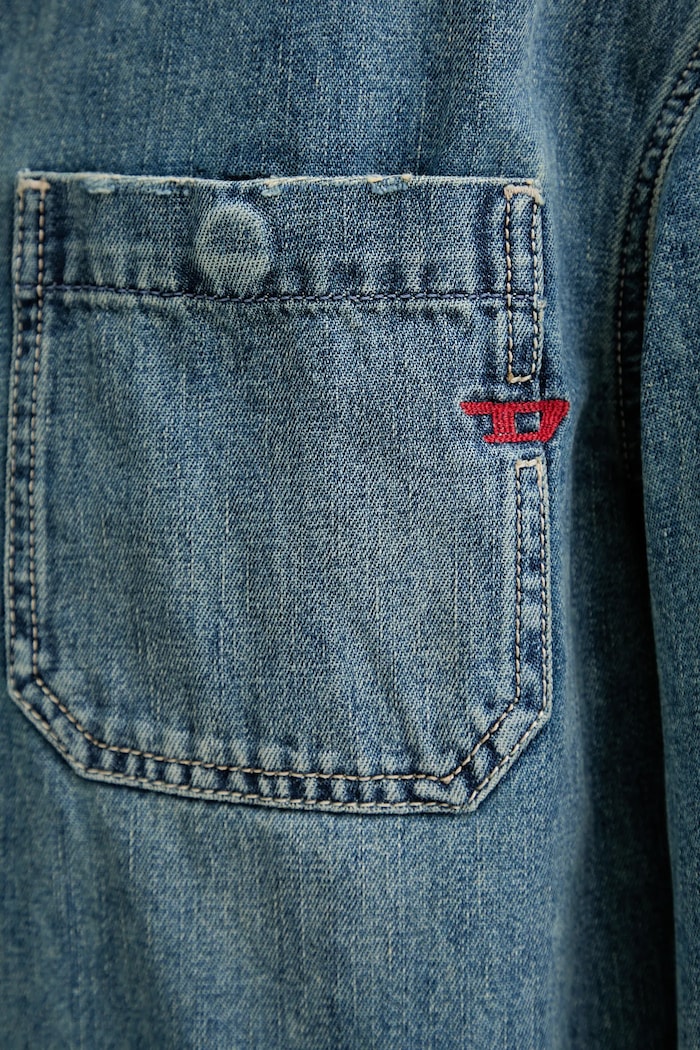 Τζιν μπουφάν Diesel D-STACK-U JACKET A19260.068SK μπλε
