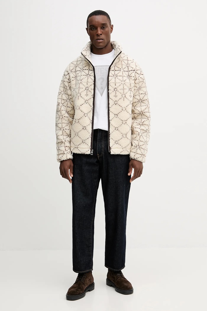 Guess hanorac fleece SOLDIER M5BL22.K9GV2 bej AW25