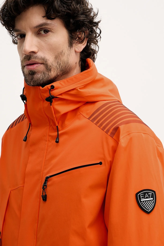 Lyžařská bunda EA7 Emporio Armani oranžová AF13889.7M000458