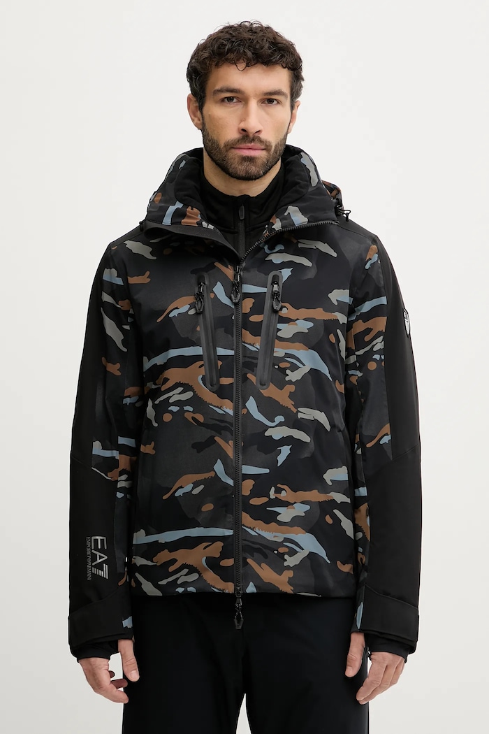 Skijaška jakna EA7 Emporio Armani zimski sportovi crna AF13889.7M000461