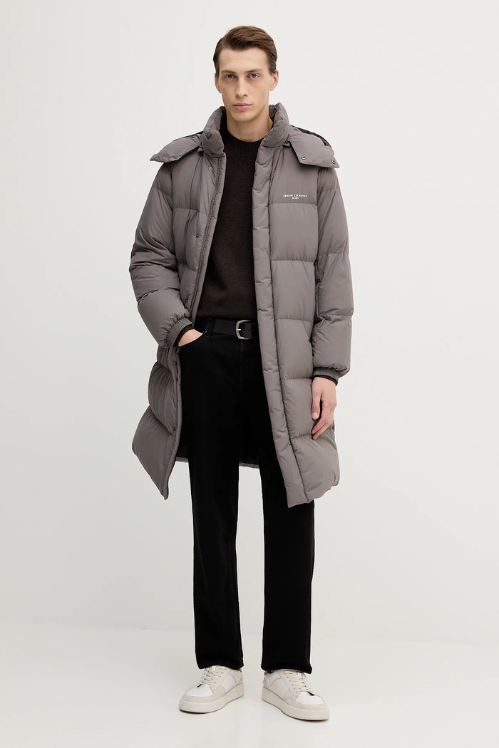 Páperová bunda Armani Exchange XM001846.AF16340 sivá AW25