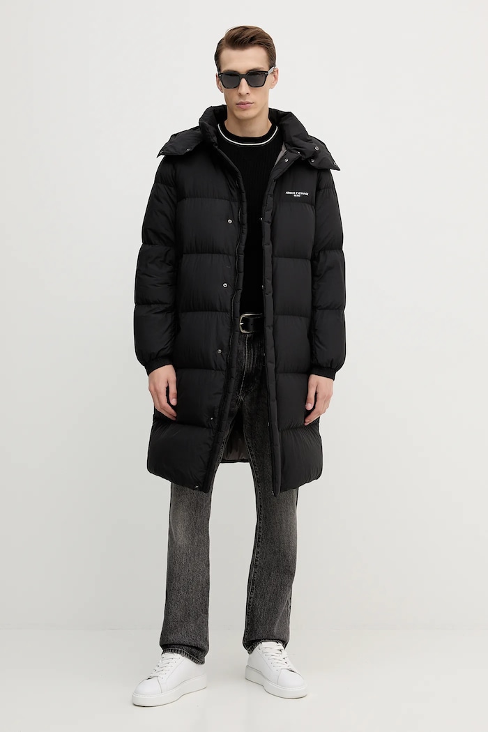 Armani Exchange geacă de puf XM001846.AF16340 negru AW25