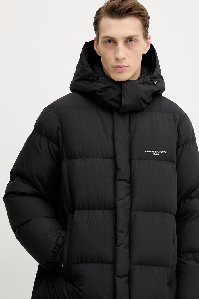 Armani Exchange geacă de puf negru XM001846.AF16340